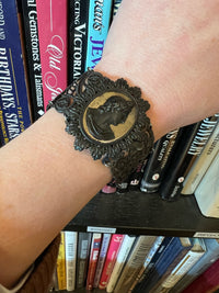 Berlin Iron Bracelet with Iron & Steel Cameo Clasp