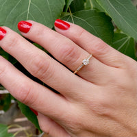 Artisan Engagement Ring with Antique Diamond by 720