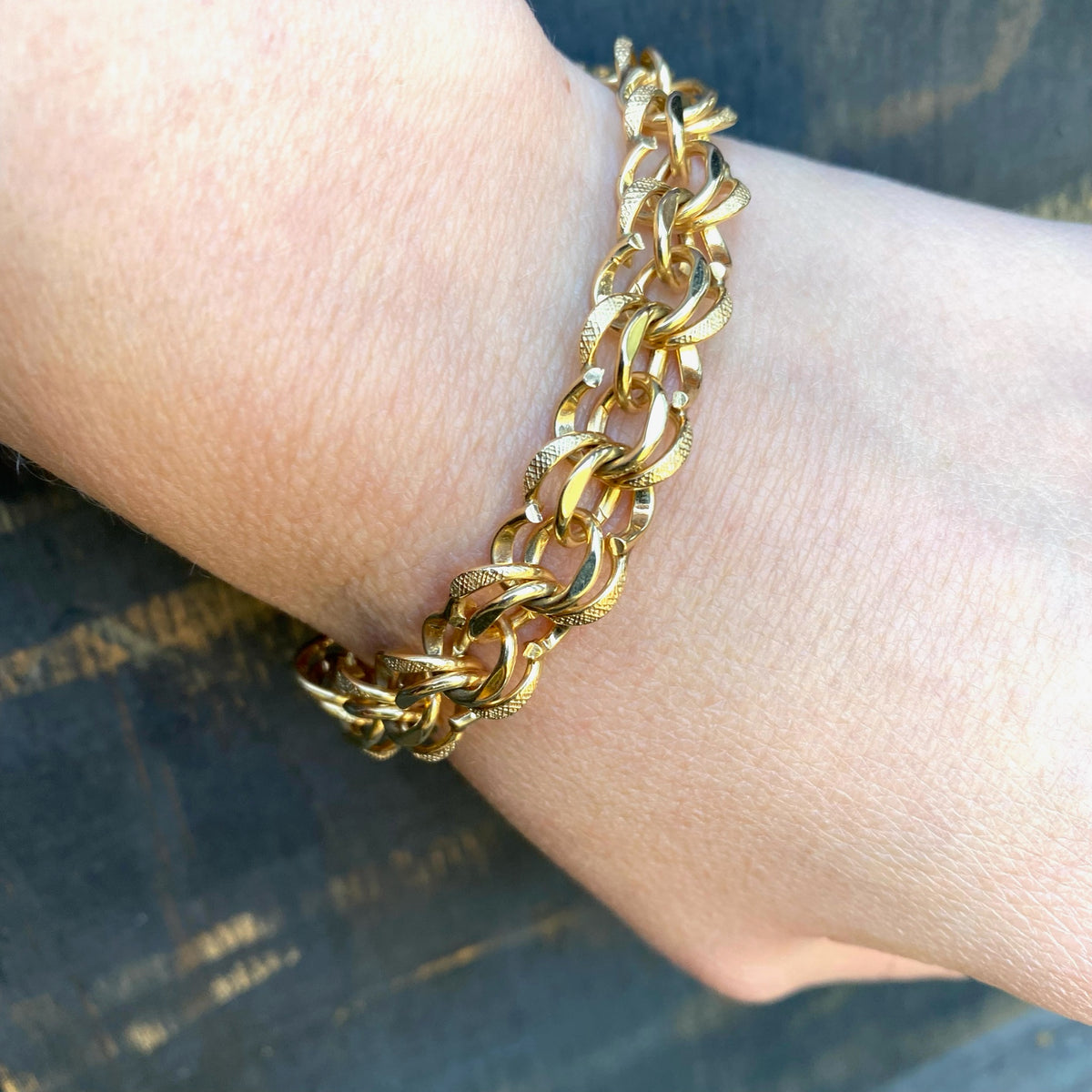 Fabulous 1950's Chunky Gold Bracelet