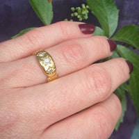 Very Victorian Star Set Old Mine Diamond Band