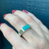 Little Paws Turquoise & Sterling Signet Band