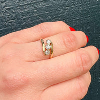 Elegant Crossover Trilogy Diamond Ring