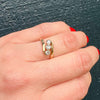 Elegant Crossover Trilogy Diamond Ring