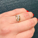 Elegant Crossover Trilogy Diamond Ring