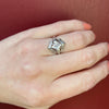 Sweet Art Deco White Gold & Diamond Ring