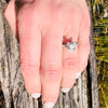 Extra Fabulous Platinum Diamond 1950's Engagement Ring