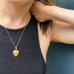 Romantic Engraved Gold Filled Heart Locket
