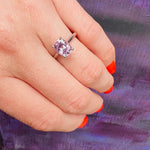 Lovely Lilac Antique Sapphire Solitaire Ring by 720