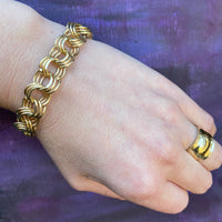 Chunky Vintage 14k Gold Bracelet