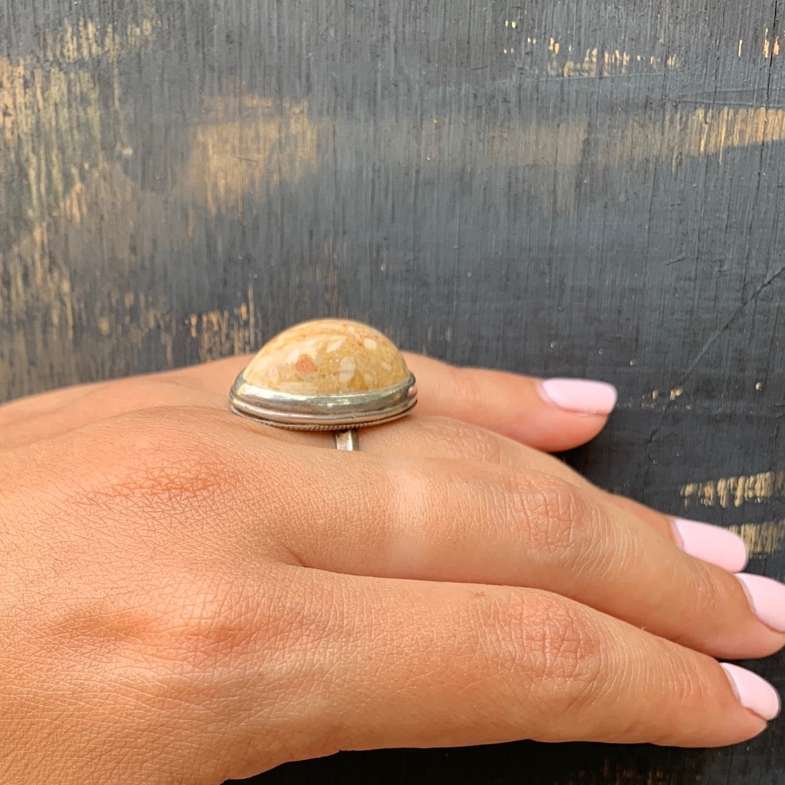 Petrified Organics Specimen Ring