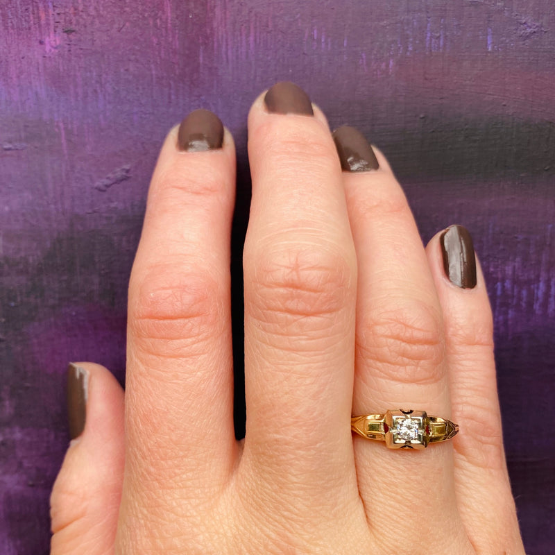 Delightful OEC Diamond Engagement Ring