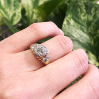 Vintage 1930's 2 Tone Gold Engagement Ring