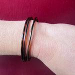 Three French Faux Tortoiseshell Bangles
