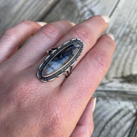 Handmade Vintage Agate and Sterling Ring