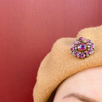 Antique Almandine Garnet and Ruby Pendant Brooch