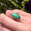 Delightful Amazonite Rose & Yellow Gold Ring