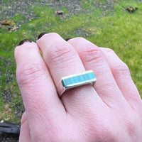 Malachite in Sterling Signet Ring