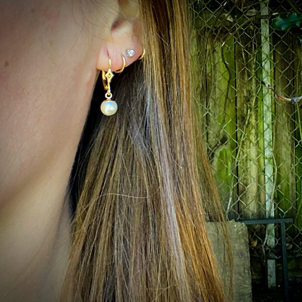Petite Vintage Diamond Studs with 0.15tcw