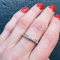 Two-Tone Gold and Six Diamond Band
