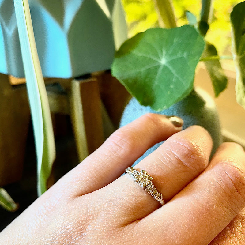 Sweet 1950s Diamond Engagement Ring