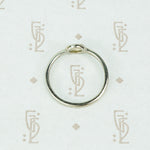 opal recycled white gold ring side