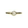 Recycled Yellow Gold and Rose Cut Diamond Ring