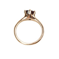 Recycled Rose Gold and Antique Garnet Ring - Gem Set Love