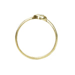 Mine Cut Diamond Bezel Set Solitaire