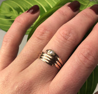 Antique Rose Gold Snake Ring