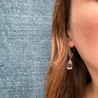 The Mughal Earring by Brunet with Carved Amethyst Drops