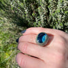 Psychedelic Vintage Fused Glass Ring