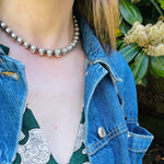 Navajo "Pearl" Sterling Beads with Rocker Stamps