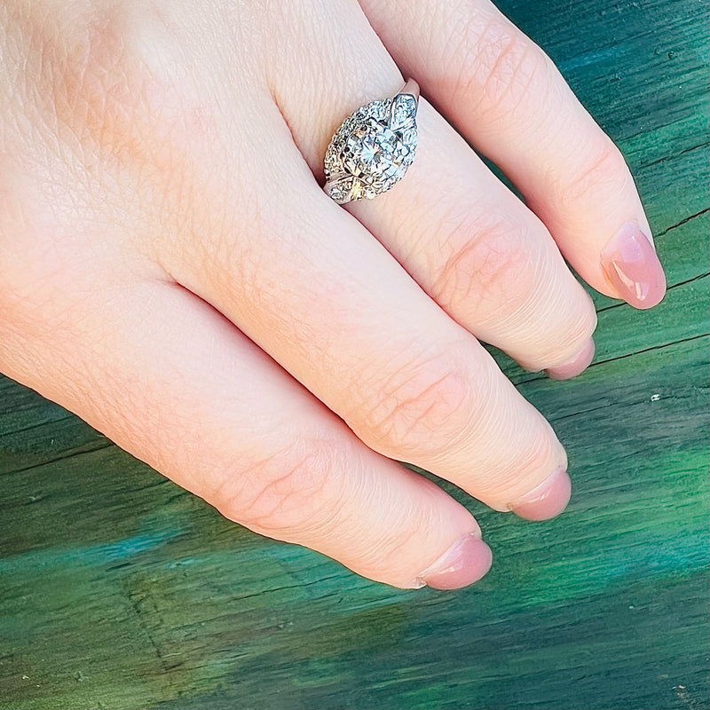 Charming Art Deco Diamond & Platinum Engagement Ring