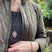 Glittering Sterling Silver Rope Chain with Hook