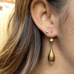 Hypnotic Pinchbeck Pendulum Earrings
