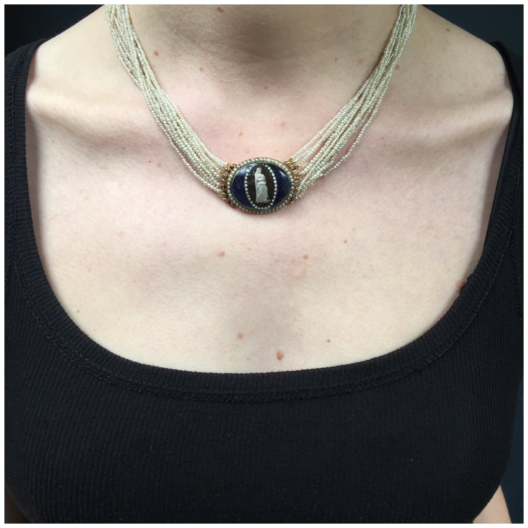 Georgian Multi Strand Pearl Necklace