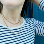 Vintage Extra Long Gold Anchor Chain
