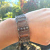 Bohemian Sterling Filigree Panel Bracelet