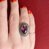 Classic Art Deco Amethyst & Marcasite Ring