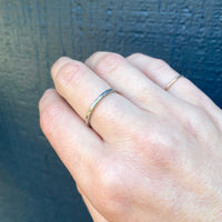 Soft Floral Pattern Art Deco White Gold Wedding Band