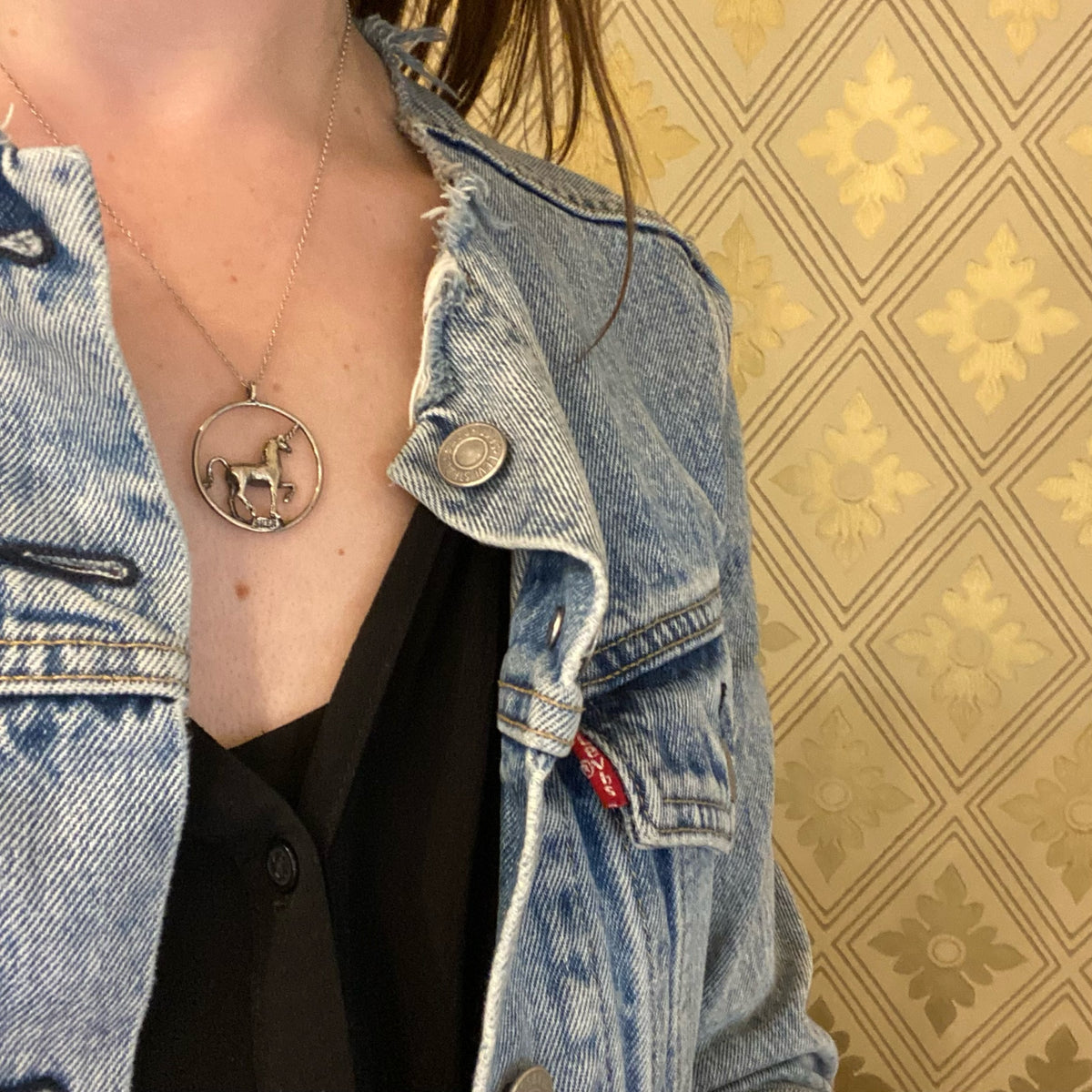 Proud Little Sterling Silver Unicorn Pendant