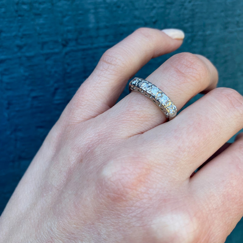 Classic 1/2 Carat Platinum and Diamond Band