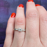 Delightfully Romantic 1930's Diamond Engagement Ring