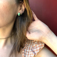Tropical Ocean Colored Turquoise & Sterling Studs