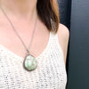 Incredible Turquoise in Silver Necklace Signed Skaggs