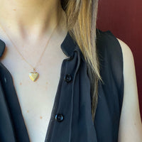Sweet Little Heart Locket Engraved with a "C"