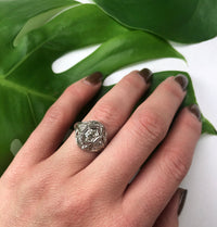 Edwardian Platinum and Old Euro Diamond Ring