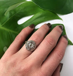 Edwardian Platinum and Old Euro Diamond Ring