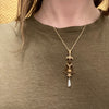 Exquisite Pearl and Diamond Lavalier Pendant
