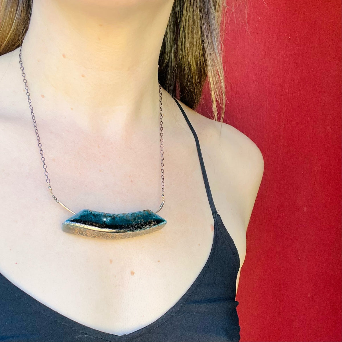 Dramatic Ceramic Bead Convertible Necklace by Brin